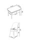 Hanah Home Juego de mesa y sillas de 5 piezas Blanco y Turquesa